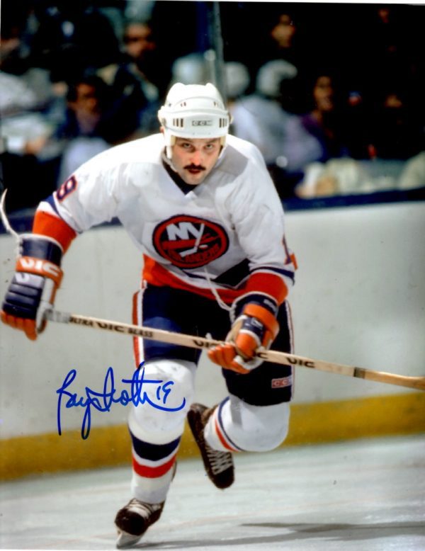 Autographed BRYAN TROTTIER 8X10 New York Islanders Photo