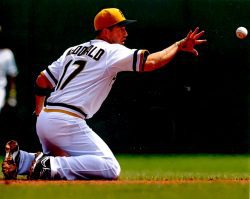 Autographed JOHN MCDONALD 8X10 Photo Pittsburgh Pirates