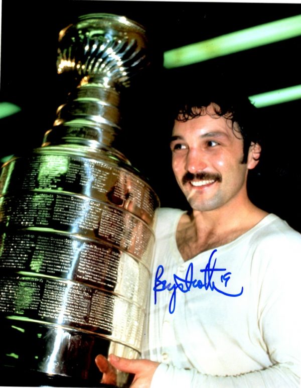 Autographed BRYAN TROTTIER 8x10 Pittsburgh Penguins Photo