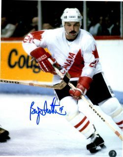 Autographed BRYAN TROTTIER 8x10 Pittsburgh Penguins Photo