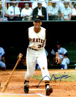 Autographed MAURY WILLS 8X10 Photo Pittsburgh Pirates