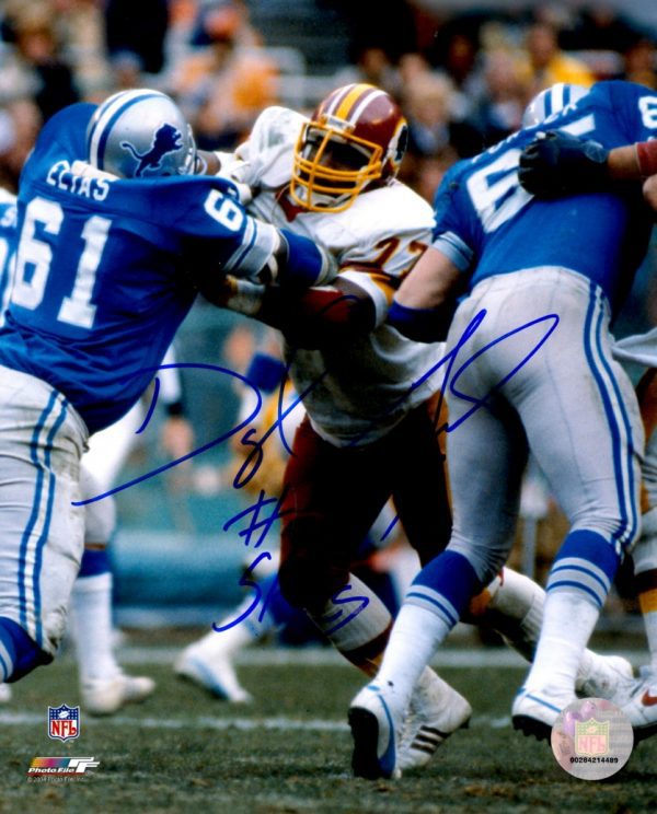 Autographed DARRYL GRANT 8x10 Washington Redskins Photo