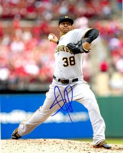 Autographed STOLMY PIMENTEL 8X10 Photo Pittsburgh Pirates