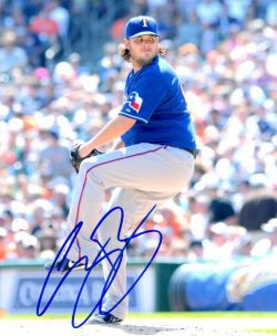 AUTOGRAPHED CORY BURNS 8X10 Texas Rangers Photo