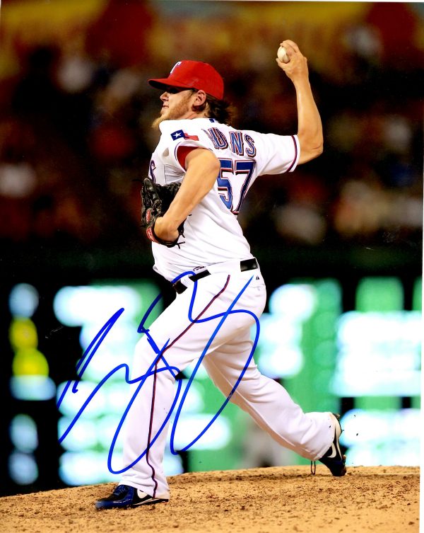 AUTOGRAPHED CORY BURNS 8X10 Texas Rangers Photo