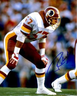 Autographed RICH MILOT 8x10 Washington Redskins Photo