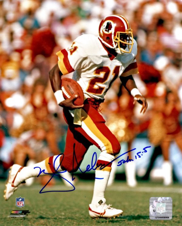 Autographed MIKE NELMS 8x10 Washington Redskins Photo