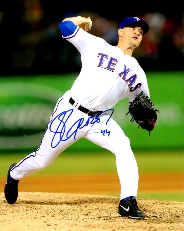 AUTOGRAPHED JASON FRASOR 8X10 Texas Rangers Photo