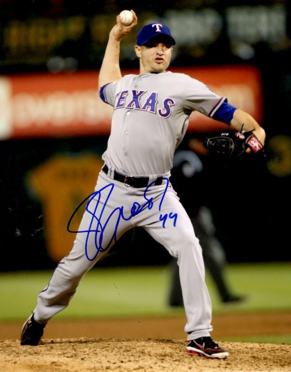 AUTOGRAPHED JASON FRASOR 8X10 Texas Rangers Photo