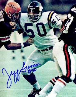 Autographed JEFF SIEMON 8X10  Minnesota Vikings Photo