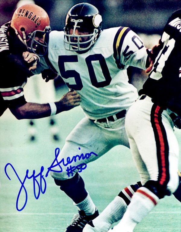 Autographed JEFF SIEMON 8X10  Minnesota Vikings Photo