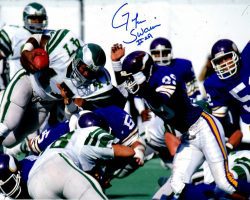 Autographed JOHN SWAIN 8X10  Minnesota Vikings Photo
