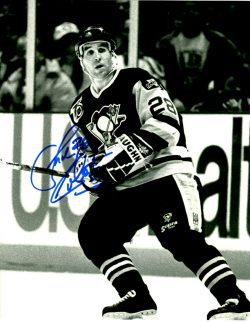 Autographed GORDIE ROBERTS 8x10 Pittsburgh Penguins Photo