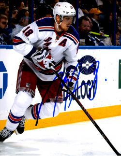 Autographed MARC STAAL 8X10 New York Rangers Photo