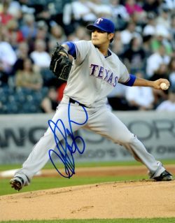 AUTOGRAPHED MARTIN PEREZ 8X10 Texas Rangers Photo