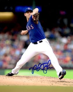 AUTOGRAPHED NICK TEPESCH 8X10 Texas Rangers Photo