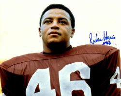 Autographed RICKIE HARRIS 8x10 Washington Redskins Photo