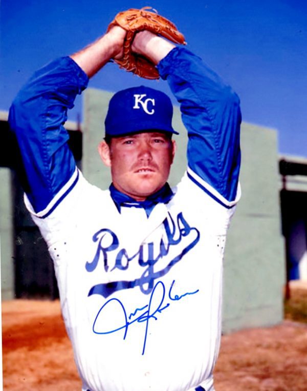 AUTOGRAPHED JIM ROOKER 8X10 photo KC Royals