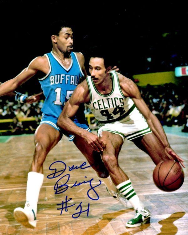 Autographed DAVE BING 8X10 BOSTON CELTICS photo