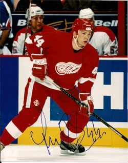 Autographed ANDERS ERIKSSON Detroit Red Wings Photo