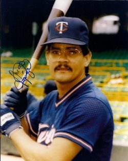 AUTOGRAPHED ALVARO ESPINOZA -  Minnesota Twins photo