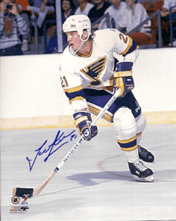 Autographed TODD EWEN 8x10 St. Louis Blues Photo