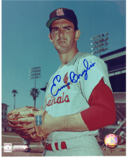 AUTOGRAPHED SIGNED photo ERNIE BROGLIO Cardinals