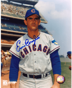 AUTOGRAPHED ERNIE BROGLIO 8x10 Chicago Cubs Photo