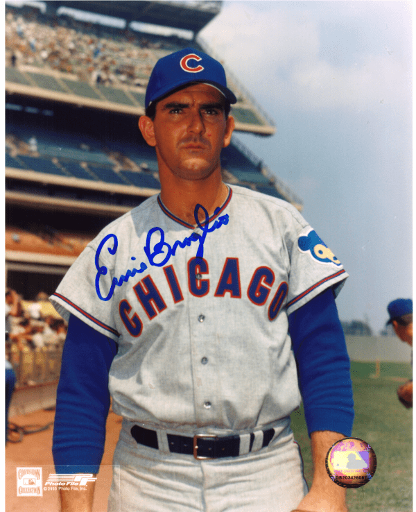 AUTOGRAPHED ERNIE BROGLIO 8x10 Chicago Cubs Photo