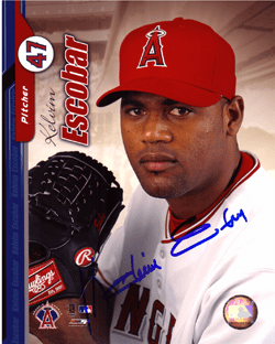 AUTOGRAPHED SIGNED photo KELVIM ESCOBAR Angels