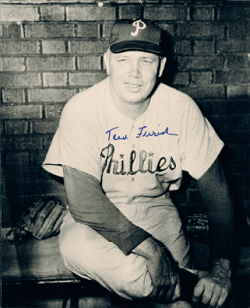 AUTOGRAPHED TOM FERRICK photo  Philadelphia Phillies