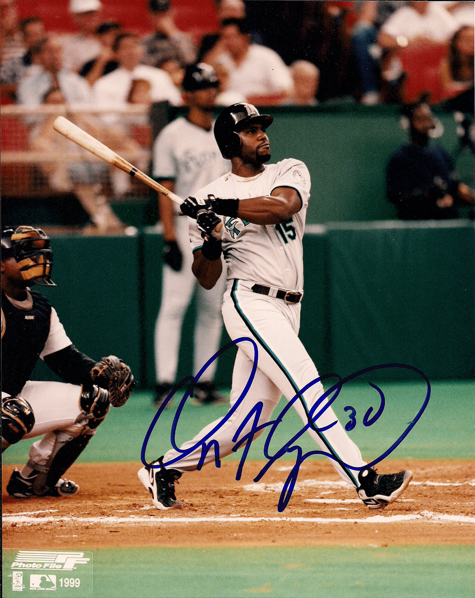 AUTOGRAPHED CLIFF FLOYD 8X10 Florida Marlins Photo - Main Line