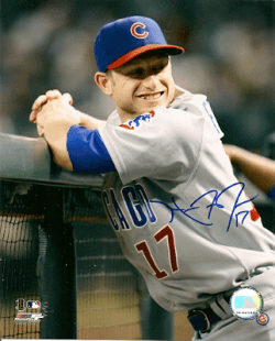 AUTOGRAPHED MIKE FONTENOT Chicago Cubs Photo