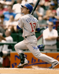 AUTOGRAPHED MIKE FONTENOT Chicago Cubs Photo