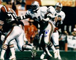 Autographed RAY FOSTER Miami Dolphins photo