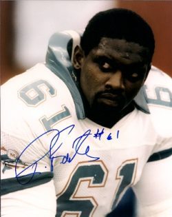 Autographed RAY FOSTER  Miami Dolphins  photo