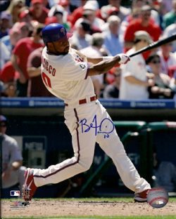 AUTOGRAPHED BEN FRANCISCO  photo  Philadelphia Phillies