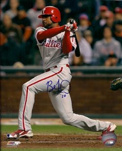AUTOGRAPHED BEN FRANCISCO  photo  Philadelphia Phillies