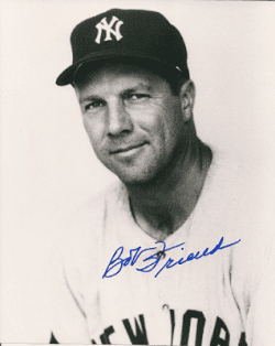 AUTOGRAPHED BOB FRIEND New York Yankees 8x10 Photo
