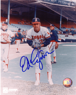 AUTOGRAPHED ED FIGUEROA 8x10 California Angels Photo
