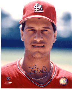 AUTOGRAPHED FRANK DIPINO 8x10 St. Louis Cardinals Photo