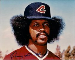 AUTOGRAPHED OSCAR GAMBLE 8X10 Cleveland Indians Photo