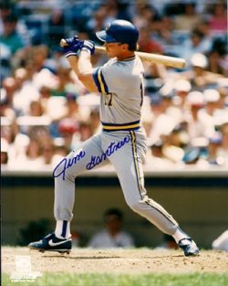AUTOGRAPHED  photo JIM GANTNER Milwaukee Brewers