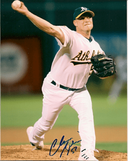 AUTOGRAPHED  photo CHAD GAUDIN Oakland A's