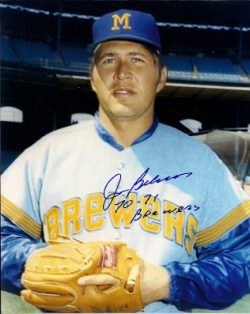 AUTOGRAPHED  photo JOHN GELNER Milwaukee Brewers