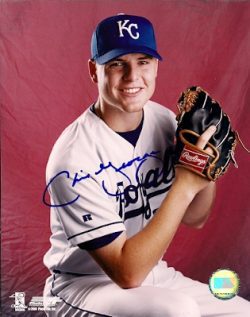 AUTOGRAPHED  photo CHRIS GEORGE  KC Royals