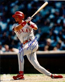 AUTOGRAPHED  photo BENJI GIL Texas Rangers