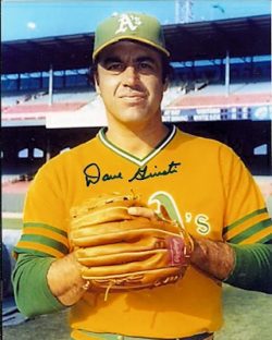 AUTOGRAPHED  photo DAVE GIUSTI Oakland A's