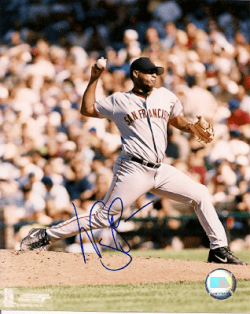 AUTOGRAPHED WAYNE GOMES San Francisco Giants Photo