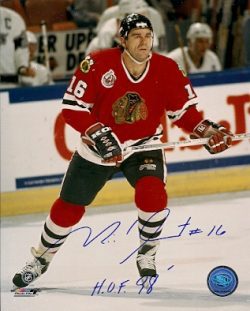 Autographed MICHEL GOULET 8x10 Chicago  Blackhawks Photo